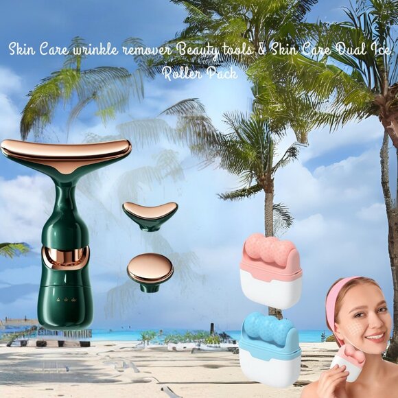 Skin Care wrinkle remover Beauty tools & Skin Care Dual Ice Roller Pack